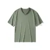 Suministro transfronterizo 180g refrescante cuello en V manga corta hombre transpirable secado rápido verano nuevo talla grande camiseta de media manga