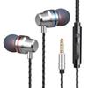 Audífonos Metálicos Circulares Rojos y Azules con Cable Comercio Electrónico Transfronterizo Graves Pesados In-Ear Tipo con Cable con Control en Línea Tipo C Audífonos Universales para Teléfono Móvil