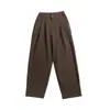 Pantalones de Traje de Lana Maillard Retro BOYUE Estudiante Plisado Caída Viaje Casual Pierna Recta Largos Hombres Mujeres
