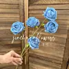 5 Rosas de Montaña Nevada, Rosas de Ensueño, Flores Artificiales, Flores para Bodas, Arreglos Florales para Salón de Bodas, Adornos de Decoración para el Hogar