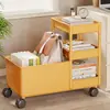 Estante para guardar bolsas de libros junto al escritorio, estantería debajo del escritorio, organizador de material de estudio para el aula, carrito móvil para bocadillos y juguetes