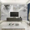 2025 Papel Tapiz Moderno Minimalista para Fondo de TV Sala de Estar Película de Mármol Tela de Pared de Fondo de Línea de Televisión Mural Tela de Pared