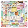 54 piezas de pegatinas de salud mental pegatinas inspiradoras pegatinas para cuenta manual DIY equipaje cuaderno pegatinas