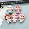 Nuevos accesorios de resina de muñeca llorona brillante de dibujos animados para niñas para fundas de teléfono DIY, imanes de refrigerador, hebillas de zapatos, accesorios para el cabello y materiales decorativos