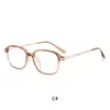 Gafas Híbridas Cuadradas Doradas con Bisagra Dorada, Filtro Anti-Luz Azul, Sin Graduación, Disponibles en Stock de Fábrica, Se Pueden Adaptar con Lentes Graduados, Casuales y de Moda