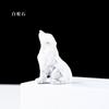 Cross-border Natural Crystal Little Wolf Carving Crystal Animal Raw Stone Ore Espécime Home Decoração Ornamentos