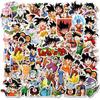 50 Adesivos de Dragon Ball de Anime Japonês Bagagem Mala Skate Laptop Doodle DIY Adesivos
