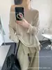 Suéter de Punto de un Hombro Estilo Perezoso para Mujer, Nuevo Estilo Primavera Temprana, Suéter Holgado y Adelgazante de Manga Larga, Top Suave Estilo Coreano