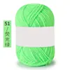 Hilo de Algodón Coreano de Leche de 4 Hebras, Lana Media, Bola de Hilo de Grosor Medio para Muñecas Hechas a Mano, Hilo para Crochet, Bola de Hilo Tejida a Mano