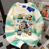 Sudadera Redonda con Estampado Lindo de Crayon Shin-Chan Diseño Americano para Mujer Otoño e Invierno Estilo Coreano Personalizada Holgada Tie-Dye