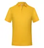 Playeras tipo polo con cuello personalizadas, ropa de trabajo de verano para hombre, ropa promocional para grupos corporativos, manga corta al por mayor, transpirable, color liso, ropa para hombre