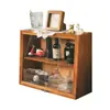 Armário de vinho pequeno requintado de alta qualidade armário de armazenamento de mesa vintage prateleira para xícaras de chá rack de armazenamento de conjunto de chá novo pequeno armário de chá