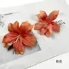Flores de Lírio Pequenas Estampadas Simuladas, Pacote de Material para Headdress de Pente de Cabelo DIY Feito à Mão, Adereços, Pequenos Enfeites Florais para Fotografia