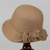 Chapéu de Mãe de Meia-Idade Outono e Inverno Lã Quente Chapéu de Pescador Mulheres de Meia-Idade e Idosas Vovó Elegante Chapéu de Bacia
