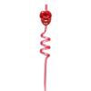 Pajitas Espirales Creativas con Forma de Labios Pajitas Artísticas Coloridas con Forma de Mascota Parches de Pajita de Plástico Blando Listos para la Venta