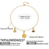 Cadena Geométric Corazón Exagerado Clavícula Acero Inoxidable Zirconio Collar Colgante Gota Aceite Sol Pulsera Set de Joyería para Mujer
