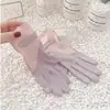 Guantes de Protección Solar de Verano para Mujer, Protección UV, Seda de Hielo, Compatibles con Pantalla Táctil, Delgados y Transpirables para Exteriores, Guantes de Conducir y Ciclismo al por Mayor