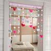 Decoración de Habitación Mesita de Noche Lazo Amor Arcoíris Novia Corazón de Niña Dormitorio Sala de Estar Cortina de Puerta Cortina Media Cortina Divisoria