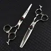 Tijeras de Peluquería Neppson Black Skull Edición Gema de 6.0 pulgadas, Tijeras para Cortar el Cabello, Tijeras Rectas, Tijeras para Flequillo, Tijeras Entresacadoras