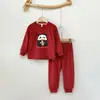 Pantalones de pijama de manga larga para niños y niñas Ropa de casa cómoda para niñas de invierno Felpa australiana Forro polar Festival de Primavera Año Nuevo
