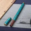 Tubo de Incienso Lacado de Sándalo Morado, Portainciensos Estilo Chino, Artesanía de Tubo de Incienso de Palo de Rosa Africano