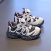 Zapatillas Deportivas Giratorias de Botón para Niños Otoño Nuevo Estilo Malla Transpirable para Niñas Zapatos de Papá Antideslizantes Suela Suave Zapatos para Niños