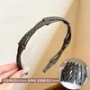 Argola de Cabelo Dobrável com Pérolas Novo Estilo Feminino Faixa de Cabeça para Viagem de Cabelo Retrátil para Viagem Carimbo de Cabelo Quebrado Pacote Especial de Cabelo para Lavar o Rosto