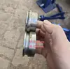 Rueda de Prensado Ranurada Manual para Máquina de Prensado de Bordes de Hojalata, Accesorios de Rueda de Nervado de Aislamiento, Herramienta de Rectificado para Máquina de Rodillo Circular
