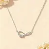Collar con Anillo de Mobius de Plata Pura S999 de Personalidad Única con un Toque de Lujo, Colgante Irregular en Forma de Cintura Simple y Lujoso