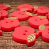 Manzana Roja Niños Lindos Dibujos Animados Botones Hechos a Mano DIY Botones de Resina Accesorios Decorativos Hebilla para Camisa Suéter Abrigo