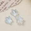 Parche de resina con forma de estrella de cinco puntas, transparente, con purpurina, para funda de teléfono, pendientes, accesorios de joyería DIY para mujer, venta al por mayor