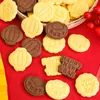 Decoraciones para Cupcakes de Feliz Año Nuevo 2026 Galletas con Forma de Linterna Accesorios de Decoración para Postre del Festival de Primavera Nochevieja