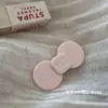 Pinza para el pelo azul de lunares con lazo estilo coreano para mujer, nuevo modelo 2026, pinza lateral para flequillo y mechones, accesorio para el cabello
