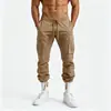 Pantalones Casuales Caquis para Hombre Estilo Retro Americano Workwear de Amazon Transfronterizo, Pantalones Rectos Holgados con Bolsillos Grandes