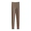 Cachemira Otoño/Invierno 2026 Nuevos Pantalones de Punto Base para Mujer Ajustados de Color Sólido Suaves Cómodos Agradables a la Piel Cálidos para el Trabajo