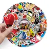 50 Pegatinas Decorativas de Personalidad para Equipaje, Refrigerador, Laptop, Coche - Estrella de Balón Deportivo Graffiti