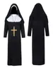 Halloween COSPLAY Mono de Sacerdote Disfraz de Mascarada para Role-Playing y Actuación en Escenario Halloween