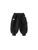 Pantalones de chándal para niños Bangxuan, estilo chino étnico, pantalones para niños pequeños, forro polar integrado, engrosados, cálidos, pantalones joggers para niños