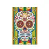 Decoración de Fiesta del Día de Muertos Transfronteriza Bandera de Jardín Decoración de Atmósfera de Festival Mexicano Calavera Bandera de Jardín