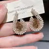 Pendientes de Girasol de Moda de Lujo Ligero Estilo Francés, Diseño Exquisito y Único, Pendientes Versátiles y Super Brillantes