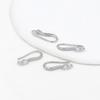 Ganchos para Orejas con Microincrustaciones de Zircón Textura de Oro Real de 18K Chapado en Oro de 14K Pendientes de Joyería Accesorios de Joyería Diya02
