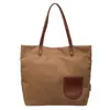 Bolsa de Lona, Estilo Coreano, Estilo Perezoso, Gran Capacidad, Bolso de Hombro para el Trabajo y los Viajes Diarios, Bolso Tote Versátil con Bloques de Color para Estudiantes