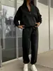 Traje casual de media cremallera de color liso, versátil y elegante, con solapa, estilo europeo y americano, nuevo para otoño e invierno, transfronterizo de Amazon