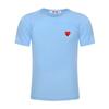 Jogue Ami de Verão Bolinhas Mosaico Coração Empilhado Coração Vermelho Amor Unissex Casal Manga Curta Camiseta Casual Versátil