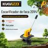 Micro-enxada 20V pequena para uso doméstico, escarificador manual elétrico, enxada rotativa para jardim, horta, estufa, 4 quatro lâminas
