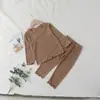 Pijama infantil popular, conjunto fino de verão, conjunto estiloso de bolinhas para meninas, roupa de casa de duas peças de verão, roupa para ar condicionado para meninas