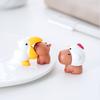 Decoraciones creativas y lindas de capibara, para hacer tú mismo, para cajas ciegas, bolsas, accesorios colgantes, micro paisajes, adornos pequeños para coche