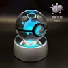 Adorno de Bola de Cristal de Elfo de Bolsillo 3D Pichu Bulbasaur Periférico de Pokemon Regalo de Cumpleaños