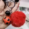 Nuevo colgante de bola de pelo de caballo rojo de dibujos animados del zodíaco, varios diseños, llavero dulce y lindo, nicho de moda