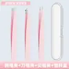 Pinza para Cejas de Acero Inoxidable Pinzas Oblicuas Pintura en Aerosol Coloridas Depilación Recorte de Cejas Adhesivos para Doble Párpado Herramienta de Belleza Pinza para Cejas 96